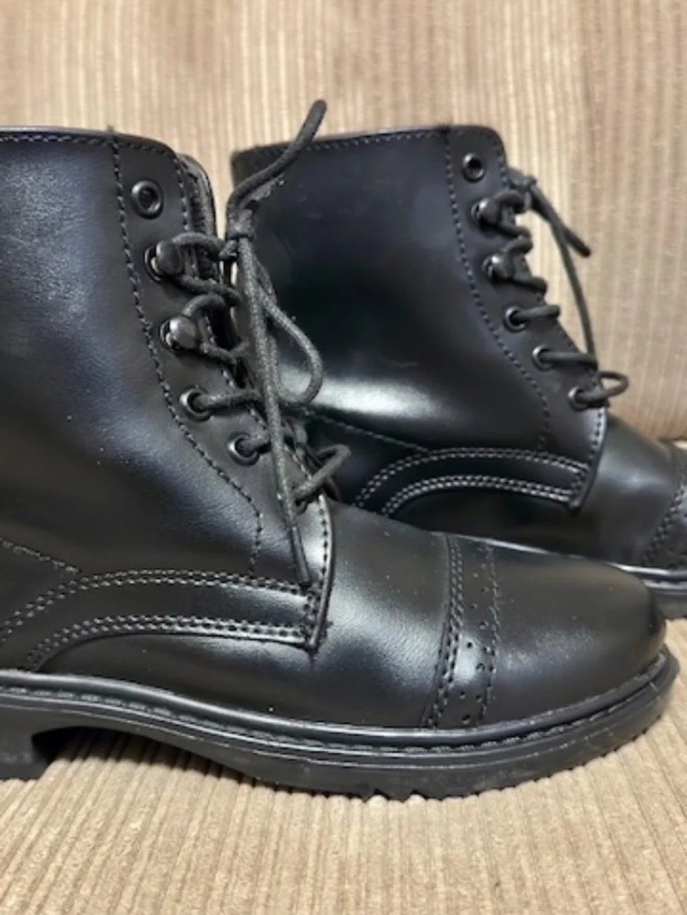 TuffRider Kid's Lace Up Paddock Boots Black Unisex Size 2